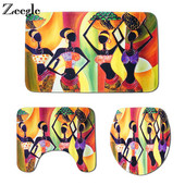 Zeegle absorbējošs vannas istabas paklājs tualetes paklājs eksotiska stila vannas istabas paklājs neslīdošs vannas paklājs tualetes pārklājs vannas istabas paklāji dušas paklāji