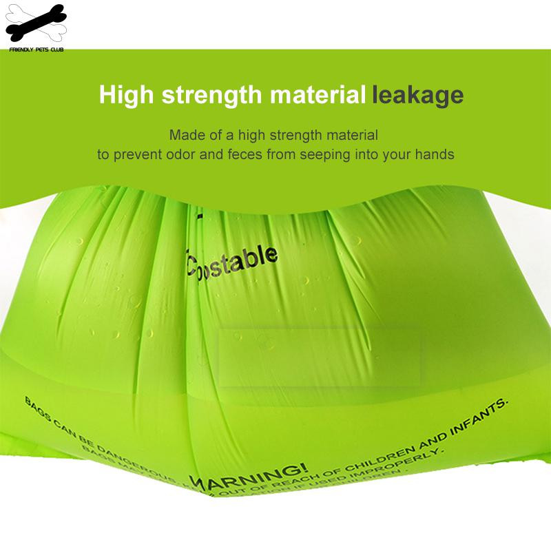Suņu izkārnījumu maisiņi 4/8 ruļļi noārdāmi atkritumu atkritumu maisi Īpaši biezi, spēcīgi izkārnījumu maisi Garantēti necaurlaidīgi lielam mazam sunim