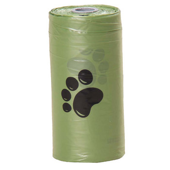 προμηθεύει 15 τμχ/ρολό αποικοδομήσιμων σακουλών σκουπιδιών για κατοικίδια για να λύσει το πρόβλημα της αφόδευσης παντού σκυλιά αξεσουάρ για κατοικίδια