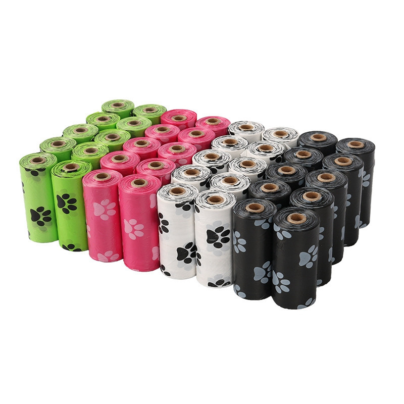 Rozā bioloģiski noārdāmi suņu izkārnījumu maisiņi Videi draudzīgi, necaurlaidīgi, kvalitatīvi biezi, spēcīgi mājdzīvnieku atkritumu maisi, viegli saplējami āra tīrīšanai