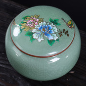 Keramička zatvorena staklenka Velika kućna prijenosna staklenka za pohranjivanje Suvenir za kućne ljubimce