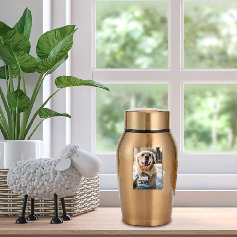 Mājdzīvnieku piemiņas pelnu turētājs piemiņas zīmes no nerūsējošā tērauda mājdzīvnieku urnas Mini piemiņas bēru pelnu turētājs cilvēkiem/mājdzīvnieku pelniem vienmēr manā