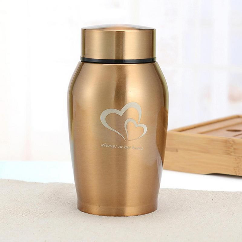 Mājdzīvnieku piemiņas pelnu turētājs piemiņas zīmes no nerūsējošā tērauda mājdzīvnieku urnas Mini piemiņas bēru pelnu turētājs cilvēkiem/mājdzīvnieku pelniem vienmēr manā