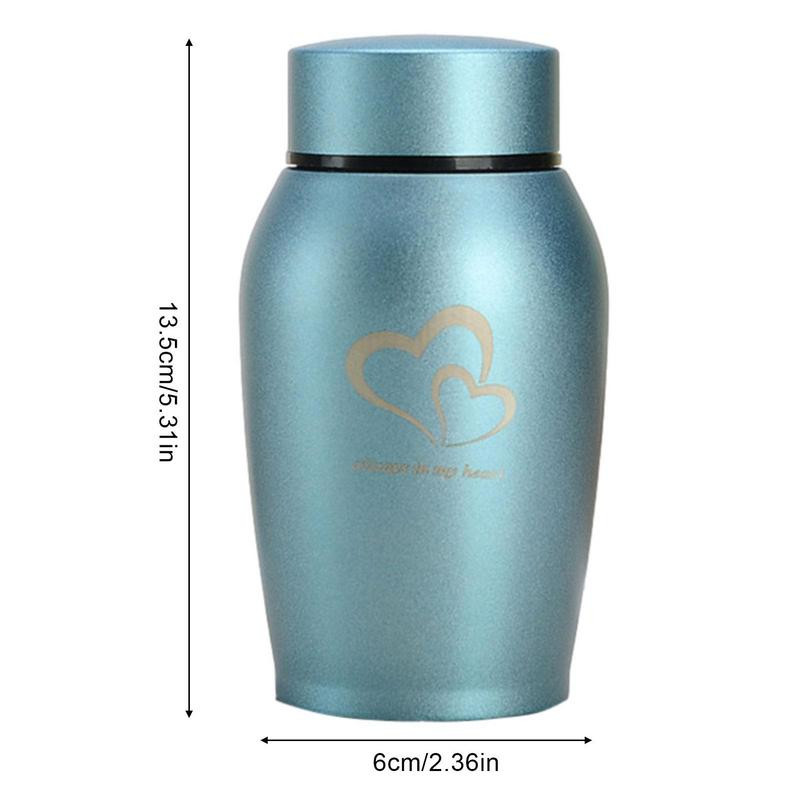 Mājdzīvnieku piemiņas pelnu turētājs piemiņas zīmes no nerūsējošā tērauda mājdzīvnieku urnas Mini piemiņas bēru pelnu turētājs cilvēkiem/mājdzīvnieku pelniem vienmēr manā