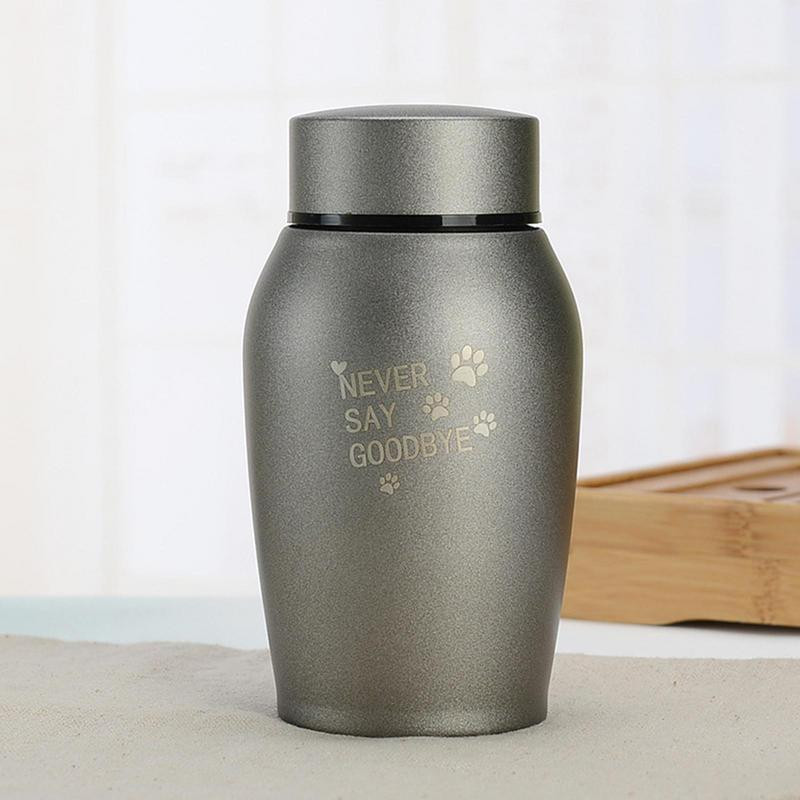 Male urne za pepeo Urna za kućne ljubimce Memorijalna posuda od nehrđajućeg čelika Urne za kućne ljubimce od nehrđajućeg čelika za pse Pepeo Never Say Goodbye Urna za psa