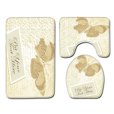 Zeegle moderns vannas istabas paklājiņu komplekts ūdeni absorbējošs dušas istabas paklājiņš tualetes grīda paklājs mazgājams vannas istabas kāju paklājiņš 3gab vannas paklājiņa komplekts