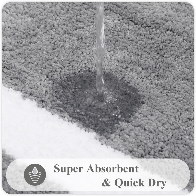 Olanly upijajuća prostirka za kupanje Kupaonska podloga za tuš Neklizajuća prostirka za spavaću sobu Dekoracija poda Mekana debela Dnevna soba Plišani tepih za noge Otirač