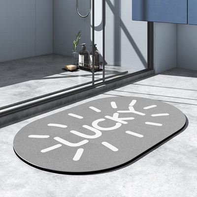 Nordic Super Absorbent Vannas Paklājiņš Bēšs Pretslīdošs Gudrs Paklājiņš Dušas Tualetei WC Grīdas Paklāji Mūsdienīgi Vannas istabas Aksesuāri Mājai