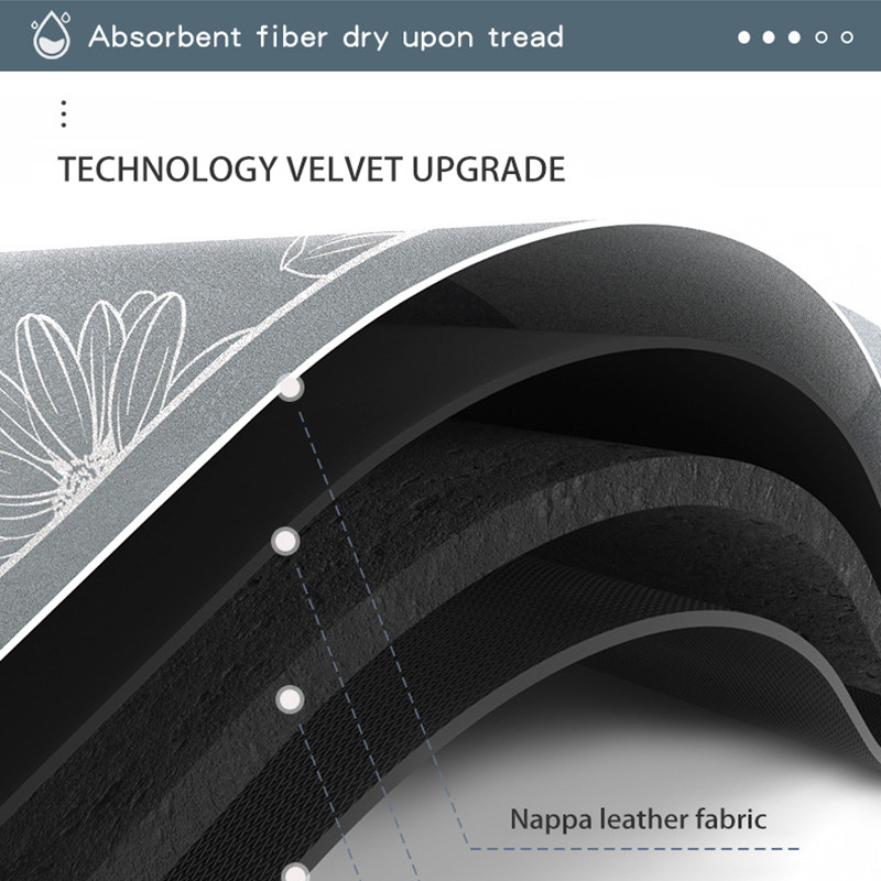 Absorbējošs vannas istabas paklājs, neslīdošs, ātri izžūst virtuve Dzīvojamā istaba ieejas grīdas paliktņi Dušas istabas durvju paklājs Vannas istabas piederumi