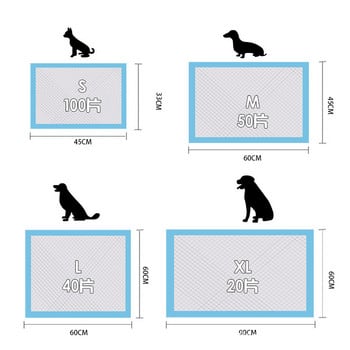 Модерни еднократни кърпи за кучета 100 единици пелени за супер абсорбиращи тренировки Подложки за пикаене Подложка за пелени за котки Пелени за кучета Подложка за клетка