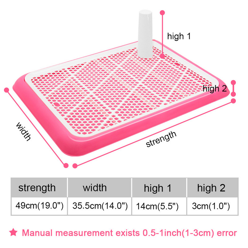 Siseruumides koerte treenimiskäimla kaasaskantavad koerad, pott 2-kihiline lemmikloomatualett isastele isastele koertele kassidele liivakasti kutsikapadjahoidja alus