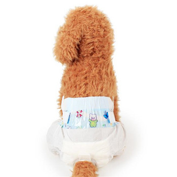 10PCS Супер абсорбиращи физиологични панталони Кучешки пелени за кучета Домашни любимци Женско куче и заек Еднократни непропускливи пелени Кученце