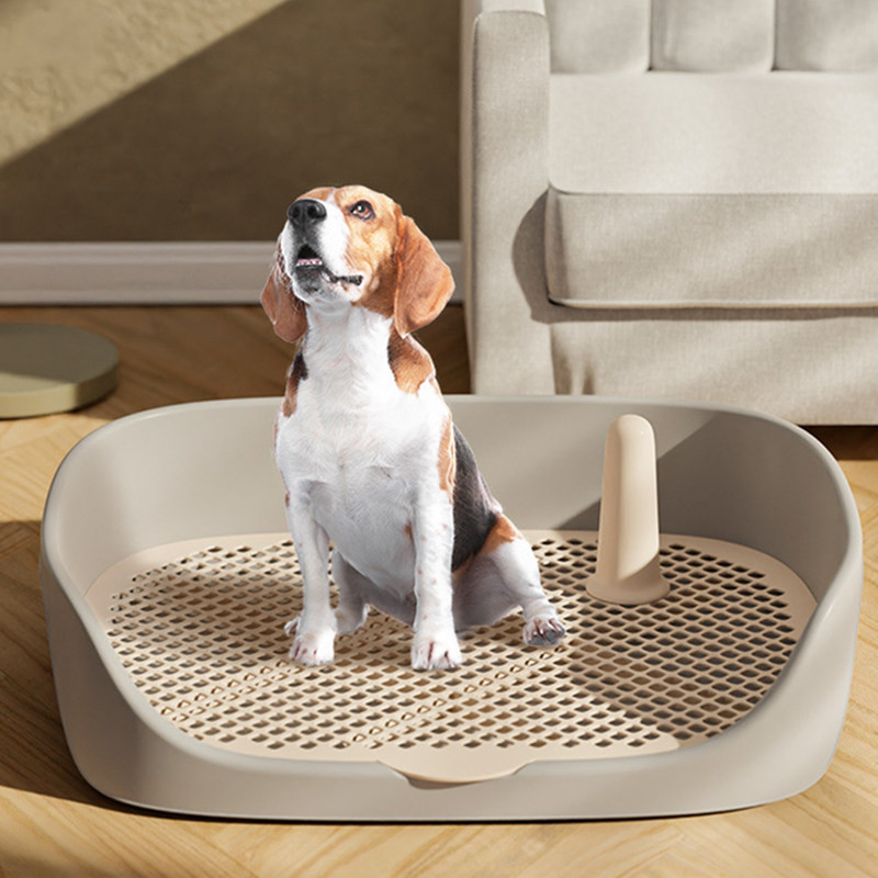 Suņu tualetes kaste iekštelpu suņu tualetes kaste ar statni Mazi un vidēji Suņu apmācība Pretkāpšanas suņi Tualetes kastes Mājdzīvnieku piederumi