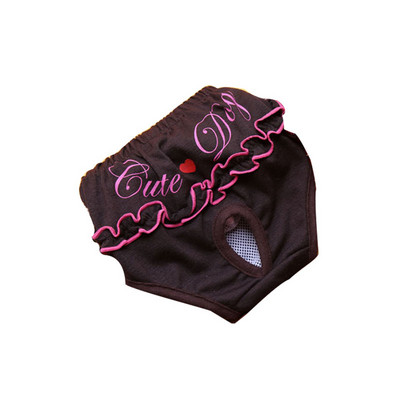 Šuns apatinis trikotažas naminių šunų kelnaitės šuniukų šortai šunų sauskelnės Minkštos kvėpuojančios spalvingos mielos higieninės mielos saugos fizinės kelnaitės