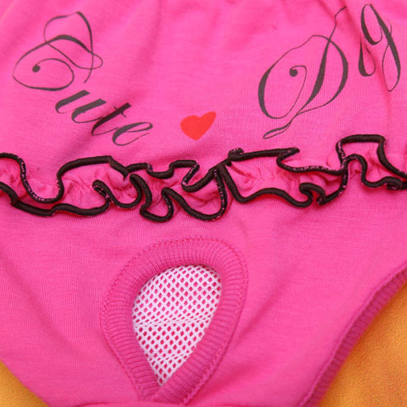 Šuns apatinis trikotažas naminių šunų kelnaitės šuniukų šortai šunų sauskelnės Minkštos kvėpuojančios spalvingos mielos higieninės mielos saugos fizinės kelnaitės