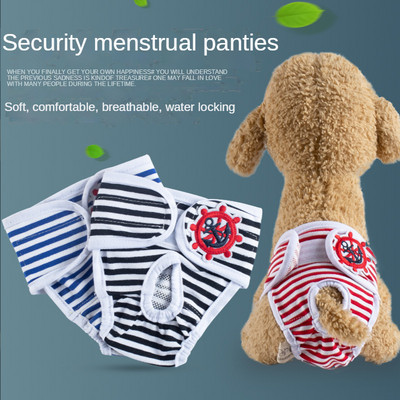 Физиологични панталони за домашни кучета Теди Безопасни хигиенни панталони Менструални панталони Женско куче Продукти за менструален цикъл Панталони за леля
