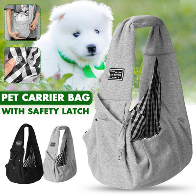 Τσάντα μεταφοράς κουταβιών κατοικίδιων ζώων Γάτες Τσάντα ώμου για σκύλο ταξιδιού για εξωτερικούς χώρους Βαμβακερή τσάντα τσάντα μονόκουμπης άνεσης