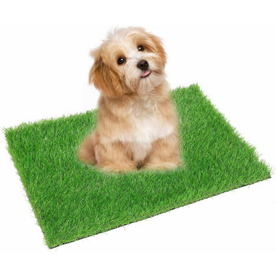 Тоалетна Подложка за трева за кучета Pee Mat Patch Simulation Green Pet Puppy Training Turf Potty Products Изкуствен вътрешен треньор за домашни любимци F1Z9