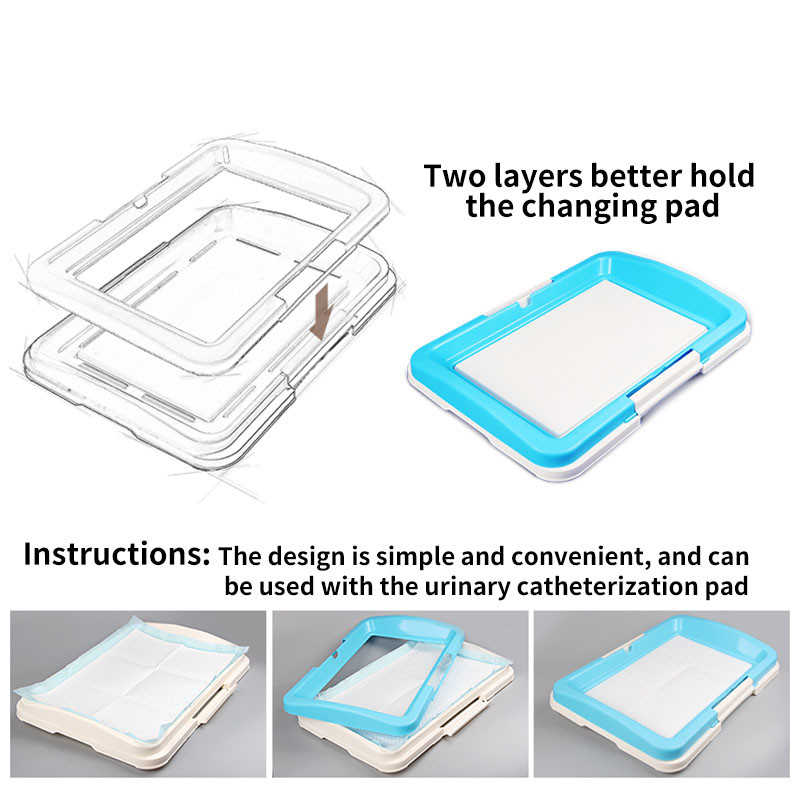 Pārnēsājama suņu apmācības tualete iekštelpu suņiem podiņa mājdzīvnieku tualete maziem suņiem kaķiem kaķu pakaišu kaste kucēnu paliktņa turētāja paplāte mājdzīvnieku piederumi