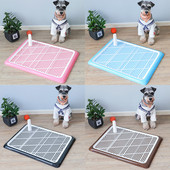 Suņu piederumi Pārnēsājama mājdzīvnieku kucēnu tualete Podiņš Suņi Kaķi Pakaišu kastes Atkritumu paplātes Apmācības tualete ar statņiem Neslīdošs pisuārs