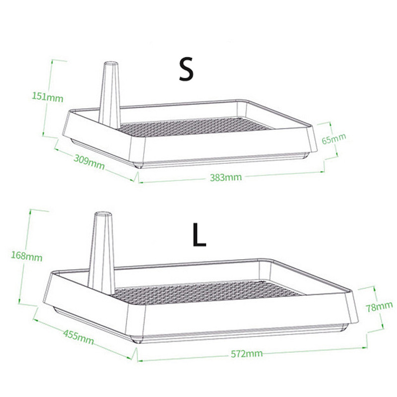 Pārnēsājama suņu tualete urinēšanas spilventiņš divslāņu paplāte Suņu apmācība kaķu kucēnu paplāteTualete suņiem Bērniem Mājdzīvnieki WC tualetes tīrīšanas podiņš
