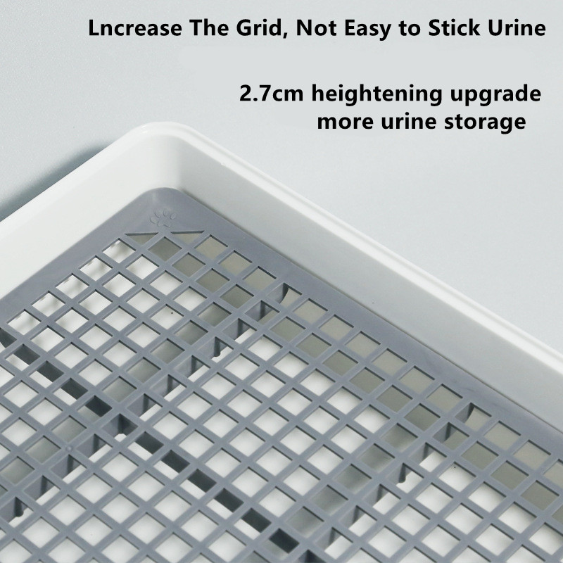 Pārnēsājama mājdzīvnieku tualete iekštelpu apmācībai sunim podiņa paliktnis plastmasas paplāte ar kolonnu, viegli tīrāmu maziem suņiem kaķiem, pakaišu kastēm, mājdzīvnieku piederumi