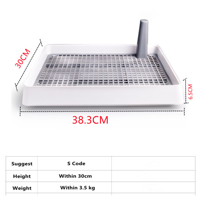 Pārnēsājama mājdzīvnieku tualete iekštelpu apmācībai sunim podiņa paliktnis plastmasas paplāte ar kolonnu, viegli tīrāmu maziem suņiem kaķiem, pakaišu kastēm, mājdzīvnieku piederumi