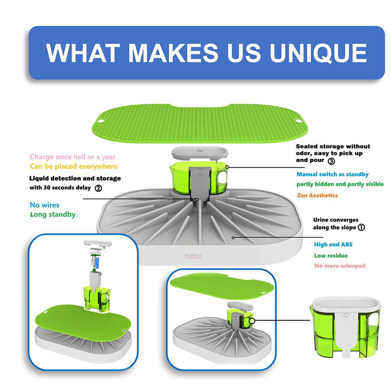 Pametni pseći WC za kućne ljubimce Unutarnji jastučići za odvikavanje na nošu Puppy Potty Tray s automatskim prikupljanjem urina i bez više papirnate podloge