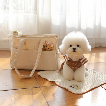 Puppy Dog Bag Преносима чанта за домашни любимци Чанта за едно рамо Мат Дишаща 5KG товар без постелка Чанта за куче