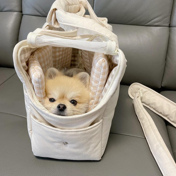 Puppy Dog Bag Преносима чанта за домашни любимци Чанта за едно рамо Мат Дишаща 5KG товар без постелка Чанта за куче