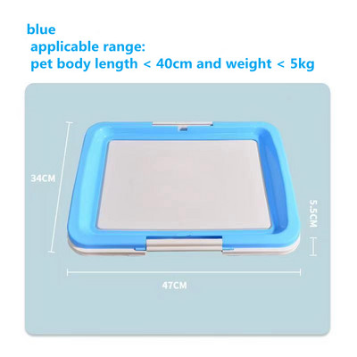 Prijenosni WC za dresuru pasa Unutarnji psi Mali WC za kućne ljubimce za male pse Mačke Kutija za mačji pijesak Držač jastučića za štene Pladanj Potrepštine za kućne ljubimce