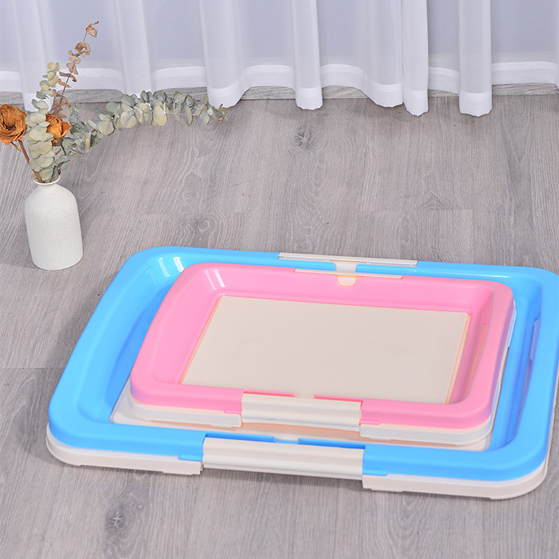 Prijenosni WC za dresuru pasa Unutarnji psi Mali WC za kućne ljubimce za male pse Mačke Kutija za mačji pijesak Držač jastučića za štene Pladanj Potrepštine za kućne ljubimce