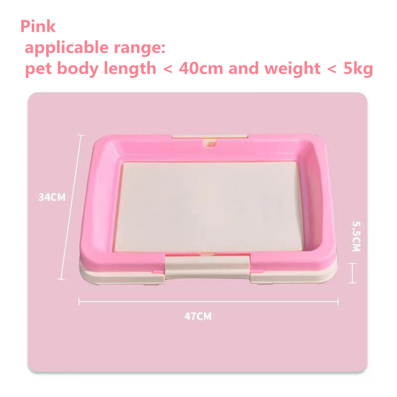 Prijenosni WC za dresuru pasa Unutarnji psi Mali WC za kućne ljubimce za male pse Mačke Kutija za mačji pijesak Držač jastučića za štene Pladanj Potrepštine za kućne ljubimce