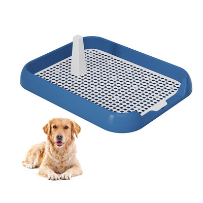 Φορητός δίσκος τουαλέτας σκύλου Πλαστική μπανιέρα εκπαίδευσης ουρητηρίου για γιογιό για κατοικίδια Εύκολα στο καθάρισμα Διχτυωτό πλέγμα αντιολισθητικό για κουτάβι