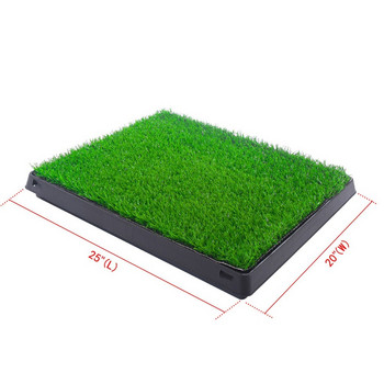 Petty Training Pee Pad Mat Tray Grass House Toilet Pad Grass Pet Loo Tray Преносими кучета Котки Potty Toalet Кутия Кучешка тоалетна