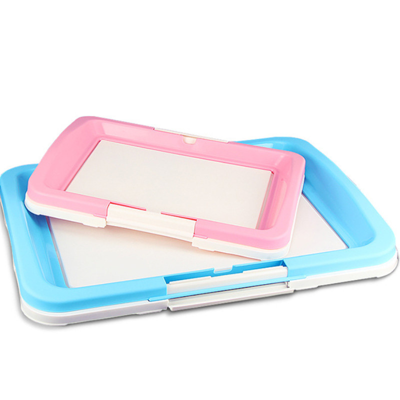 Prijenosni WC za dresuru pasa Unutarnji psi Mali WC za kućne ljubimce za male pse Mačke Kutija za mačji pijesak Držač jastučića za štene Pladanj Potrepštine za kućne ljubimce