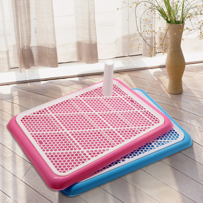 Prijenosni WC za pse za kućne ljubimce sa stupom Podloga za WC školjku Pseće štene Podloga za odvikavanje na nošu Nosač za unutrašnje pse Pee Pad Kutije za pijesak Lako se čiste