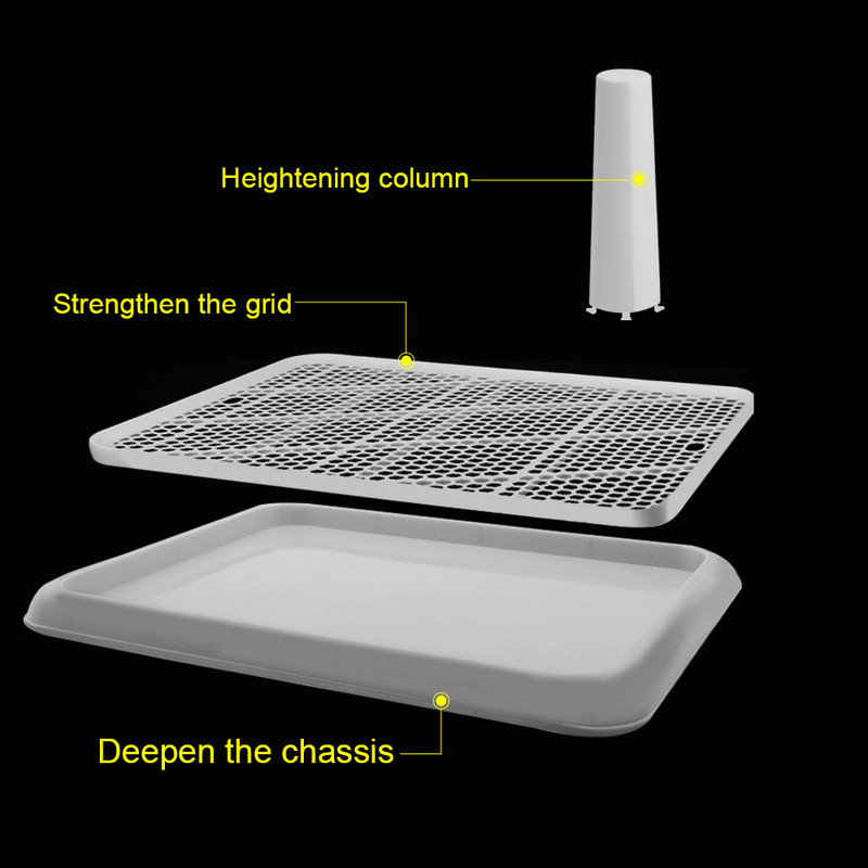 Prijenosni WC za pse za kućne ljubimce sa stupom Podloga za WC školjku Pseće štene Podloga za odvikavanje na nošu Nosač za unutrašnje pse Pee Pad Kutije za pijesak Lako se čiste