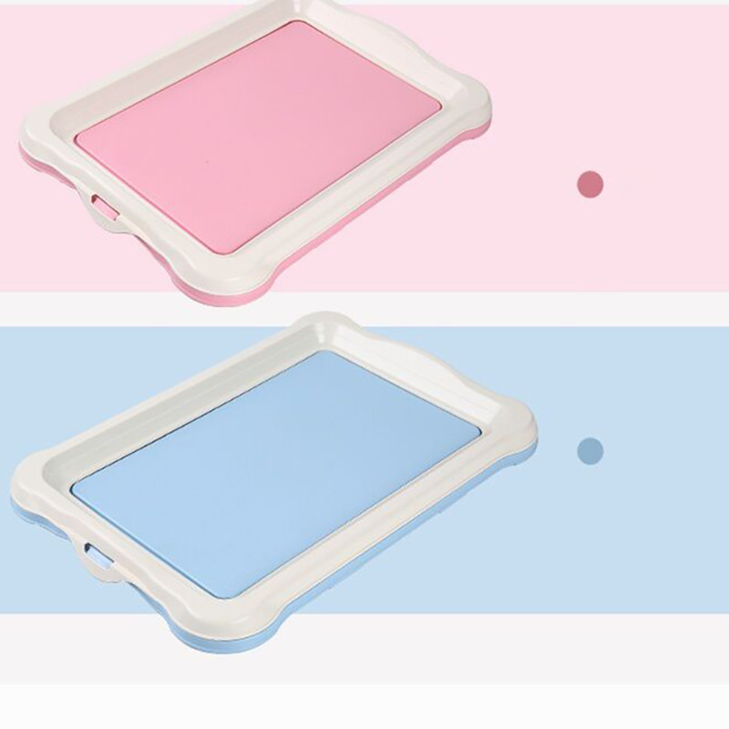 2 boje Prijenosni WC za dresuru pasa Unutarnji WC za pse Nošasti WC za male pse Mačke Podloga za štene Držač Pladanj Potrepštine za kućne ljubimce