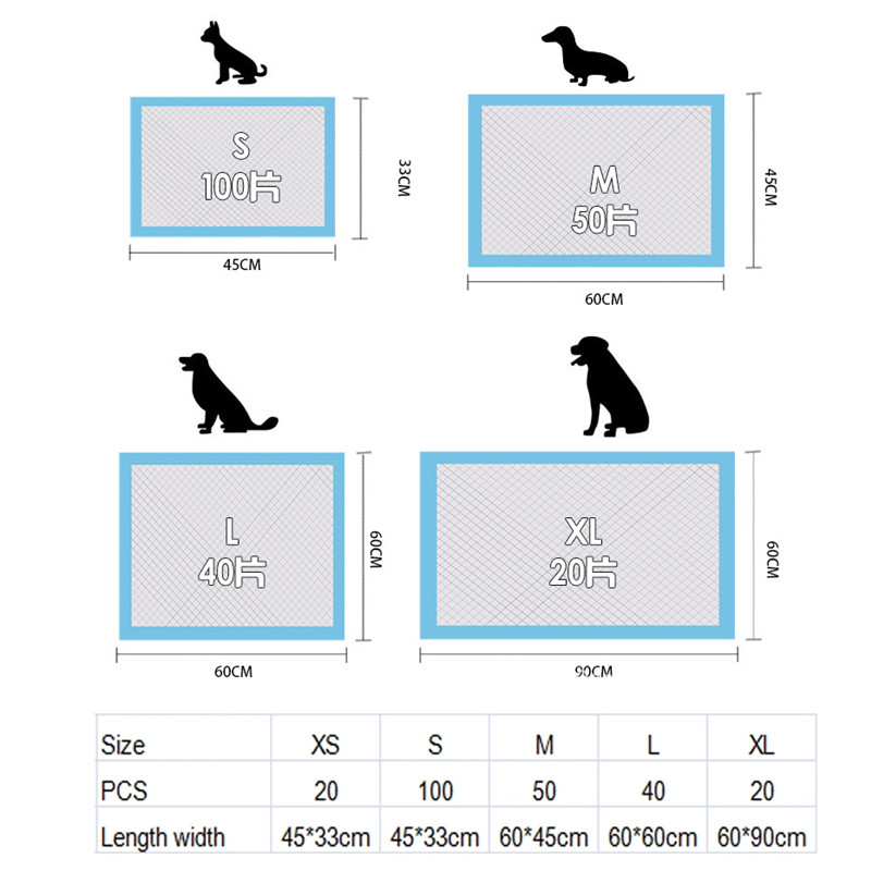 Mājdzīvnieku vienreizējās lietošanas autiņbiksītes suņiem tualetes podiņa kopšanas un kopšanas paliktņi kucēnu apmācībai autiņi 60 × 60 mājdzīvnieku mājas piederumi