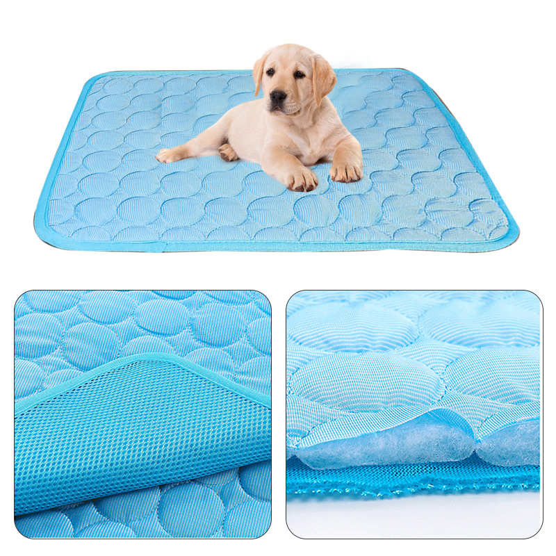 Καλοκαιρινό χαλάκι για σκύλους Ψύξη για κατοικίδια για σκύλους Καναπές κουβέρτα γάτας Αναπνεύσιμο κρεβάτι για σκύλους κατοικίδιων ζώων Μικρά μεσαία μεγάλα σκυλιά Προμήθειες για κατοικίδια αυτοκινήτου