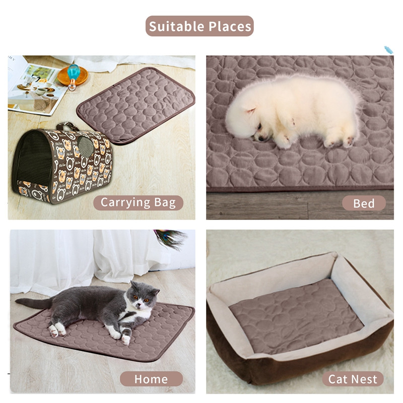 Καλοκαιρινό χαλάκι για σκύλους Ψύξη για κατοικίδια για σκύλους Καναπές κουβέρτα γάτας Αναπνεύσιμο κρεβάτι για σκύλους κατοικίδιων ζώων Μικρά μεσαία μεγάλα σκυλιά Προμήθειες για κατοικίδια αυτοκινήτου