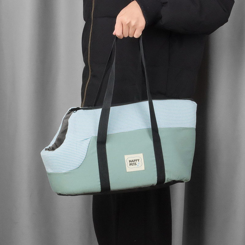 Pārnēsājama mājdzīvnieku suņu pārnēsāšanas soma Elpojoša komforta āra ceļojumu suņu kaķu soma kucēnu rokassomiņa