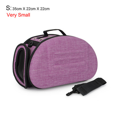 Torba za mačke Prijenosna sklopiva torba za nošenje kućnih ljubimaca Putna torba za automobil Na rame za male pse Ručno ljubičasta siva