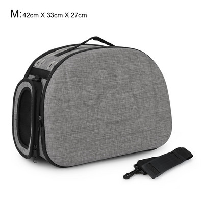 Torba za mačke Prijenosna sklopiva torba za nošenje kućnih ljubimaca Putna torba za automobil Na rame za male pse Ručno ljubičasta siva