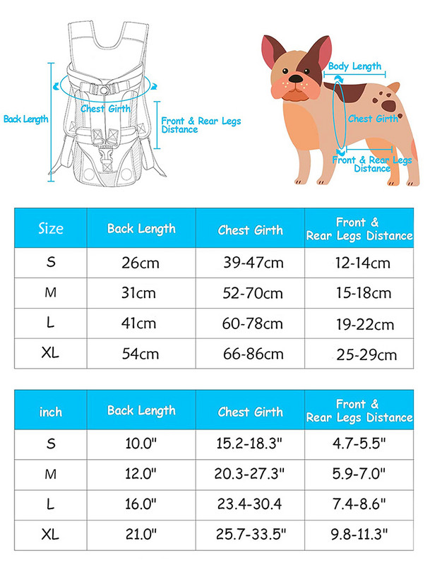 Чанта за носене на куче за домашни любимци Раница за кучета Извън преносима раница за пътуване с двойно рамо Външна чанта за носене на кучета Комплект за пътуване