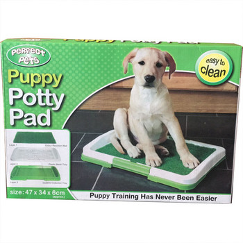 Φορητή τουαλέτα εκπαίδευσης σκύλων Εσωτερικό κουτάβι Potty Pad Simulation Lawn Pee Mat Εύκολο καθάρισμα Grass Pad Επίπεδη τουαλέτα τύπου γκαζόν για κατοικίδια