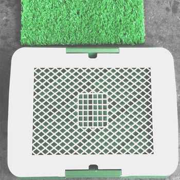 Φορητή τουαλέτα εκπαίδευσης σκύλων Εσωτερικό κουτάβι Potty Pad Simulation Lawn Pee Mat Εύκολο καθάρισμα Grass Pad Επίπεδη τουαλέτα τύπου γκαζόν για κατοικίδια