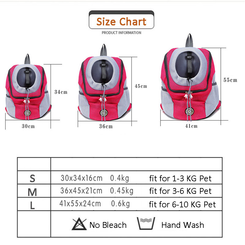 Nešiojama naminių šunų kelioninė kuprinė Kvėpuojanti tinklinė kačių šuniuko krepšys su dviem pečiais, skirtas naminiams šunims. Lauko nešiojimo krepšio paketas