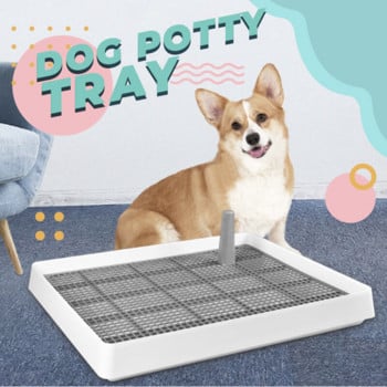 Преносима тоалетна за обучение на кучета Indoor Poppy Potty Toilet for Small Dogs Cats Toalet Puppy Pad Holder Tray Pet Supplies